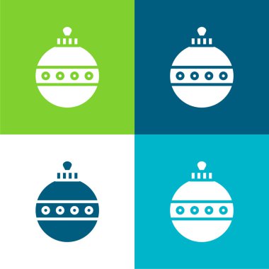 Top Düz 4 renk en küçük simge kümesi