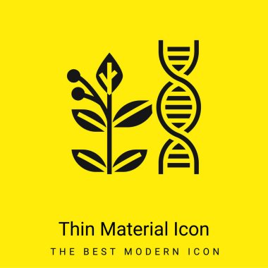 Biology minimal bright yellow material icon clipart