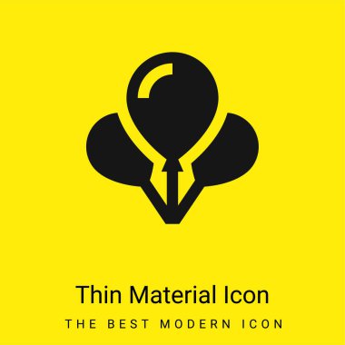 Balonlar çok az parlak sarı madde simgesi