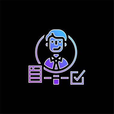 Arkaplan Mavi Gradyan vektör simgesini kontrol et