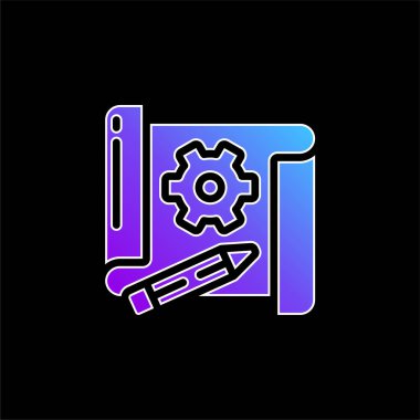 Mavili gradyan vektör simgesi