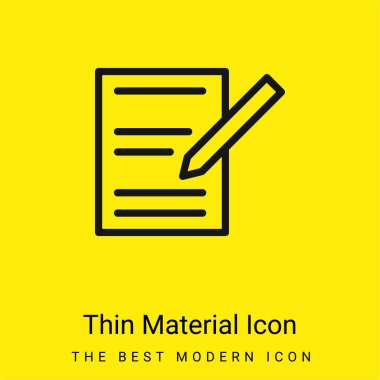 Anlaşma en az parlak sarı madde simgesi