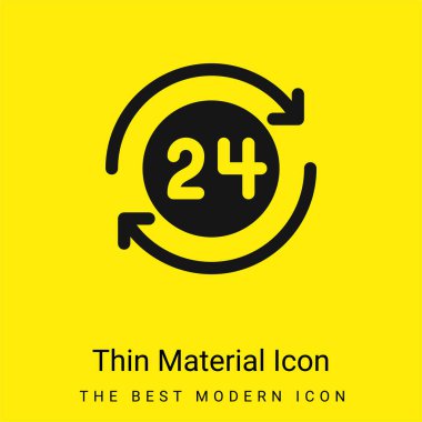 24 Saat Minimum Parlak Sarı Madde simgesi
