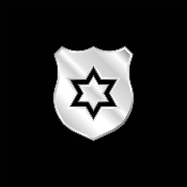 Rozet gümüş kaplama metalik simge