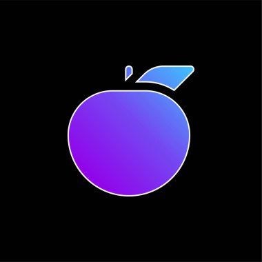 Elma mavisi gradyan vektör simgesi