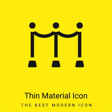 Bariyer en az parlak sarı madde simgesi