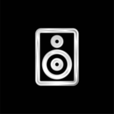 Ses Yükseltme Aracı Ana Hattı gümüş kaplama metalik simge