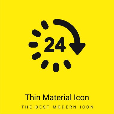 24 Saat Minimum Parlak Sarı Madde simgesi