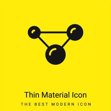 Atomlar en az parlak sarı madde simgesi