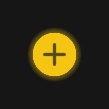 Parlak sarı neon simgesi ekle