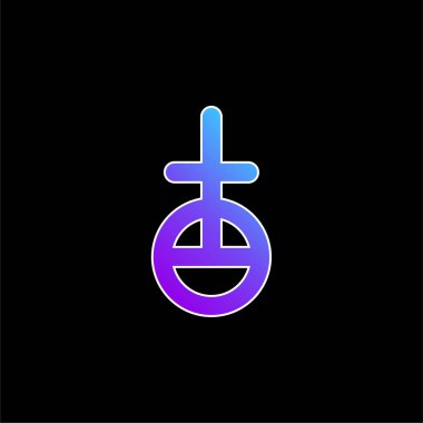 Astrolojik İşaretleme Mavi Gradyan vektör simgesi