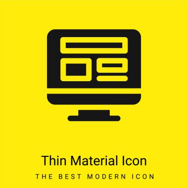 Parlak sarı malzeme simgesi en aza indiriliyor