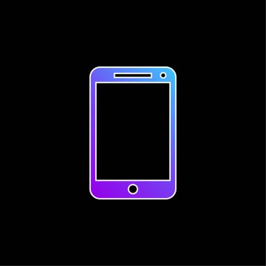 Büyük Ekran Akıllı Telefon mavi gradyan vektör simgesi