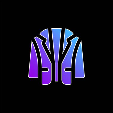 Blazer mavi gradyan vektör simgesi