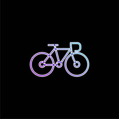 Bisiklet mavisi gradyan vektör simgesi