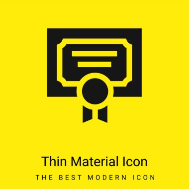 Ödül asgari düzeyde parlak sarı malzeme simgesi