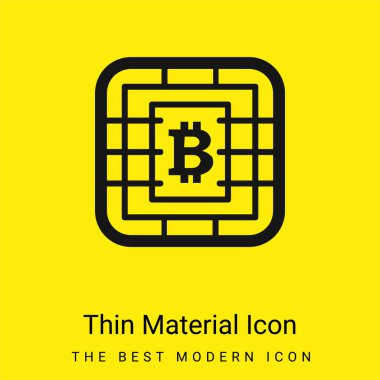 Sim Card Cipsinde Bitcoin Sembolü En az parlak sarı malzeme simgesi