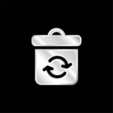 Gümüş kaplama metalik simge