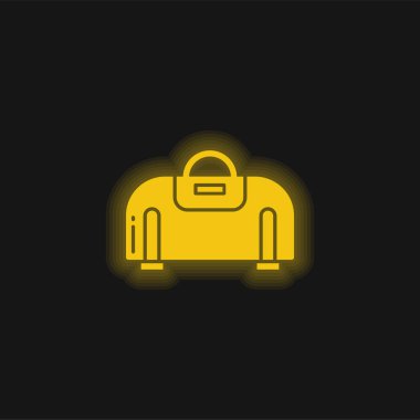 Sarı parlak neon simge