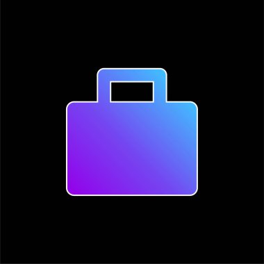 Evrak çantası mavi gradyan vektör simgesi