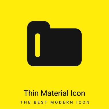 Siyah Dizin Sembolü Asgari Parlak Sarı malzeme simgesi