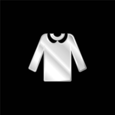 Bluz gümüş kaplama metalik simge