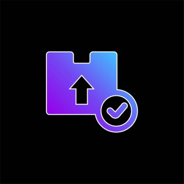 Kutu mavisi gradyan vektör simgesi