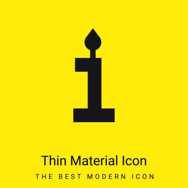 Birthday minimal bright yellow material icon clipart