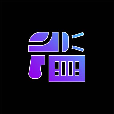 Çubuk Mavi Gradyan vektör simgesi