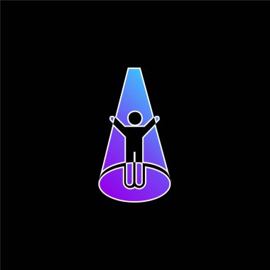 Kaçırılan Adam mavi eğimli vektör simgesi