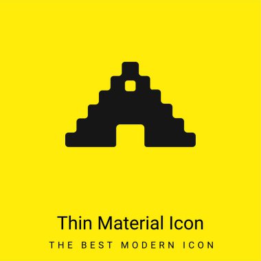 Aztek Piramidi Asgari parlak sarı madde simgesi