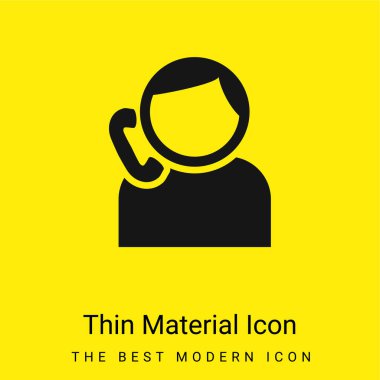 Telefonla Konuşan Çocuk En Küçük Parlak Sarı Madde simgesi