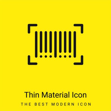 Barkod en az parlak sarı madde simgesi