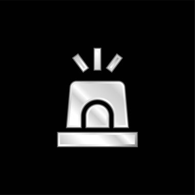 Alarm gümüş kaplama metalik simge