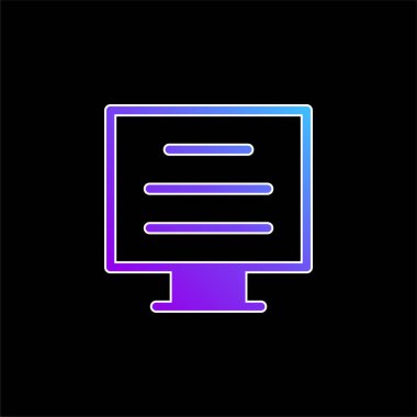 Günlük mavi gradyan vektör simgesi