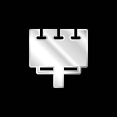 Reklam gümüş kaplama metalik simge