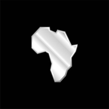 Afrika gümüş kaplama metalik simgesi