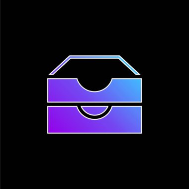 Mavi gradyan vektör simgesini arşivle