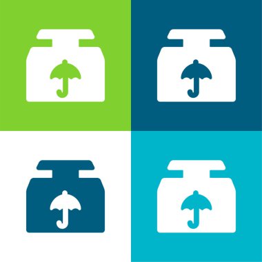 Kutu Düzlüğü 4 renk en küçük simge kümesi