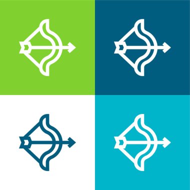 Okçuluk Düz Renk en düşük simge kümesi