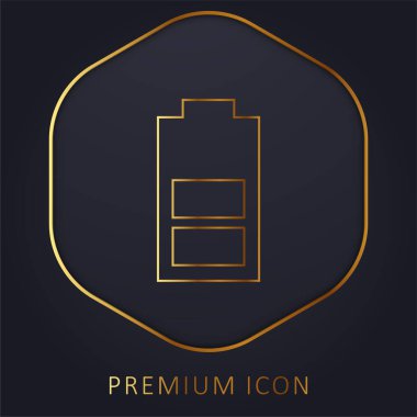 Yarım şarjlı Pil Altın Hat logosu veya simgesi