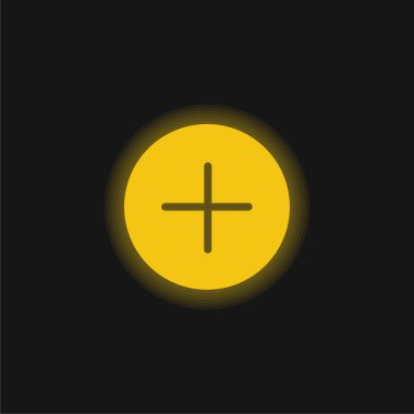 Parlak sarı neon simgesi ekle