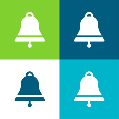 Bell Düz 4 renk simgesi seti