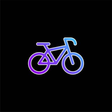 Bisiklet mavisi gradyan vektör simgesi