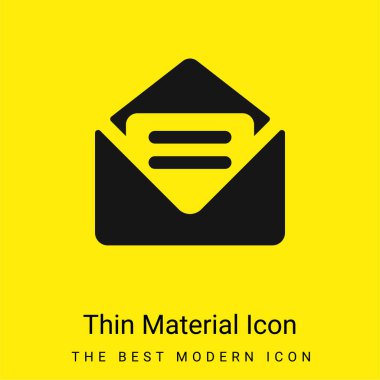 Büyük Yeni E- posta En küçük parlak sarı malzeme simgesi