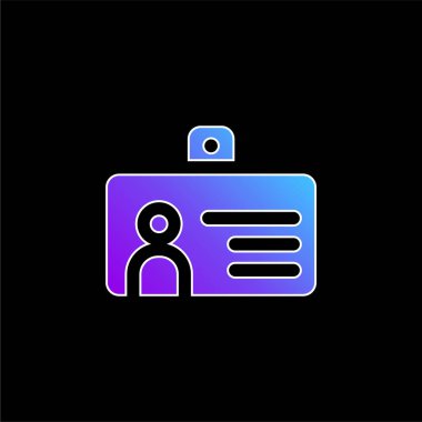 Rozet mavi gradyan vektör simgesi