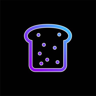 Ekmek mavisi gradyan vektör simgesi