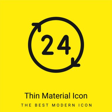 24 Saat Minimum Parlak Sarı Madde simgesi