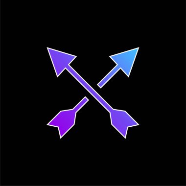 Oklar mavi eğimli vektör simgesi