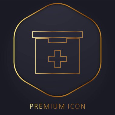 Banyo İlk Yardım Çantası Altın Hat Logosu veya simgesi